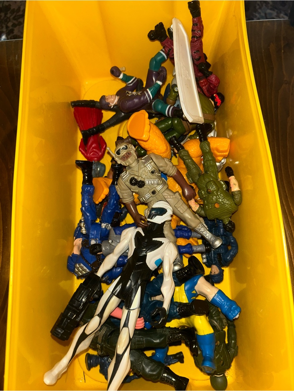 Mixed Kids Action Figures - Assorted Characters in Yellow